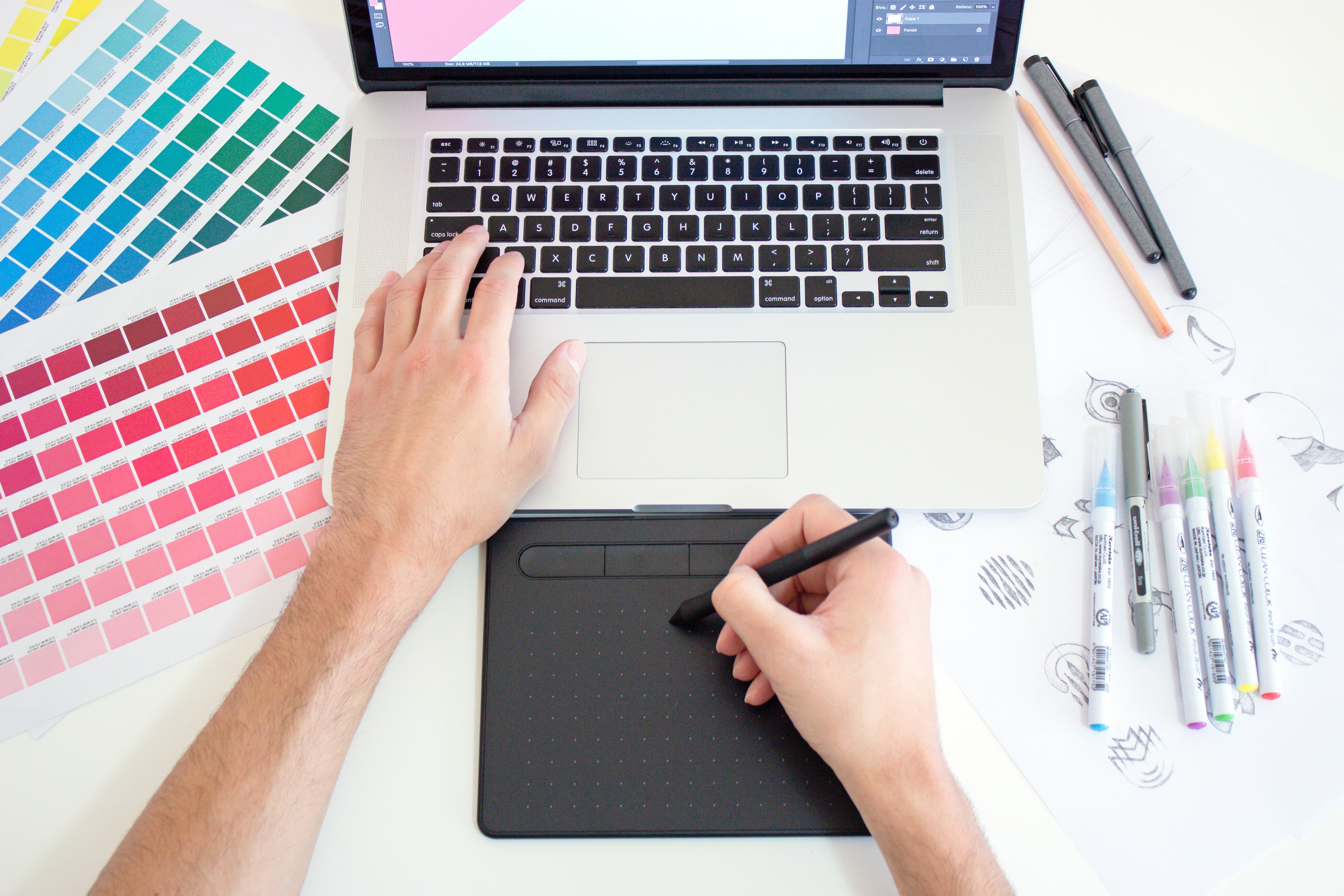 Trabajo de diseño y producción gráfica